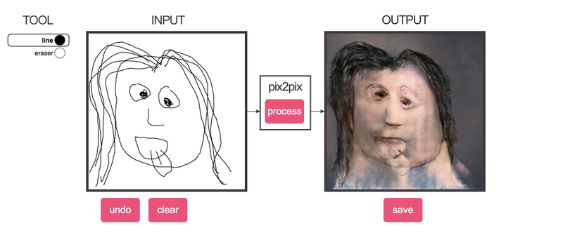 Illustration for article titled Now you can turn any zany line drawing into a terrifying flesh mask